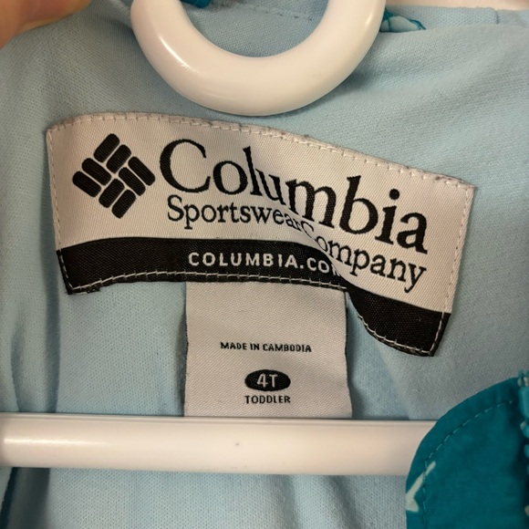 Girls Columbia lightweight jacket 4T Blue - Picture 3 of 6